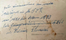 Joseph Pollak Militär Rückseite / Zur Erinnerung an meineMilitärzeit in der CSRvon 1921 bist Ostern 1923beim Gebirgsartillerieregiment Nr. 261in Betliar Slowakei